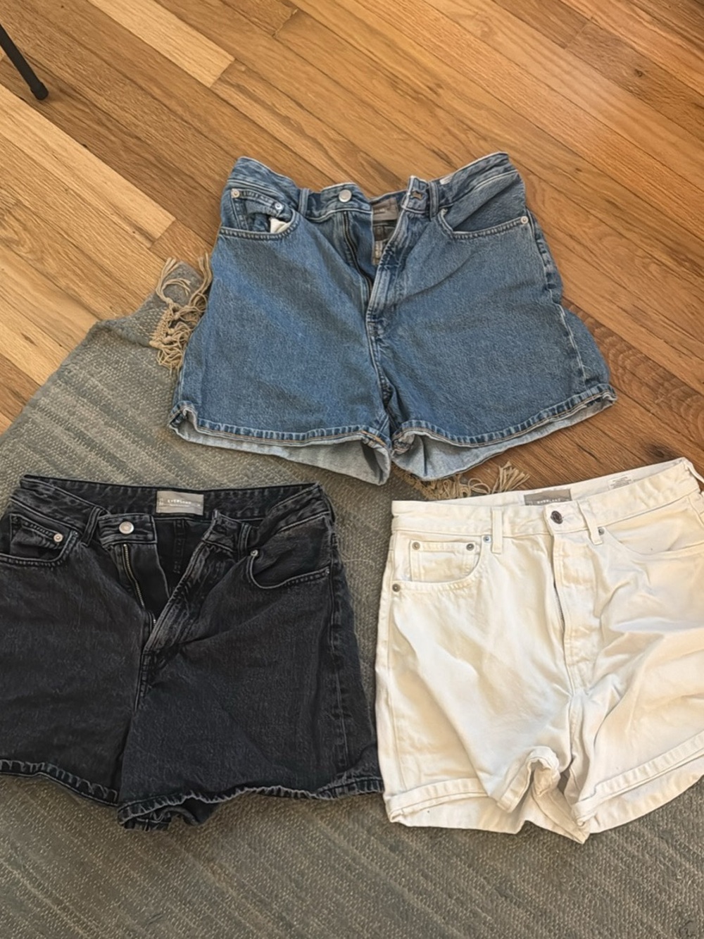 Everlane A Line Denim Shorts